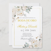Invitation Boho boda de oro con flanca (Devant)