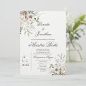 Invitation Boho boda en español (Debout devant)