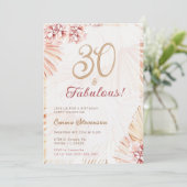 Invitation Boho Bohemian 30 & Fabulous Ladies 30th Birthday I (Debout devant)
