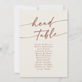 Invitation Boho Bohemian Cream Head Hanging Seating Chart (Devant)