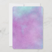 Invitation Boho Bohemian Feather Purple Baby shower (Dos)