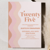 Invitation Boho Bohemian Twenty Five 25e fête d'anniversaire
