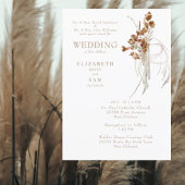 Invitation Boho Boho blanc et blanc