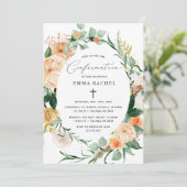 Invitation Boho Botanique Confirmation de verdure personnalis (Debout devant)