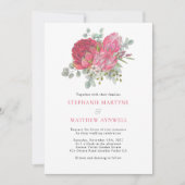 Invitation Boho Botanique Floral Eucalyptus Mariage (Devant)