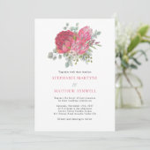 Invitation Boho Botanique Floral Eucalyptus Mariage (Debout devant)