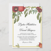 Invitation Boho Botanique mariage Élégante verdure (Devant)