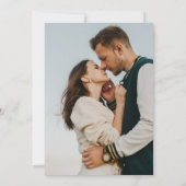 Invitation Boho Botanique Sage Vert Fleur sauvage Mariage (Dos)