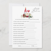 Invitation Boho Bourgogne Floral Vin Dégustation Fête des mar (Devant)