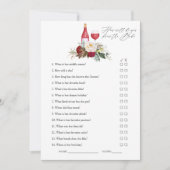 Invitation Boho Bourgogne Floral Vin Dégustation Fête des mar (Devant)