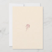 Invitation Boho Bourgogne Rose Tracery (Dos)