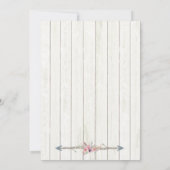 Invitation Boho Bows or Flrows Gender Revevela Party (Dos)