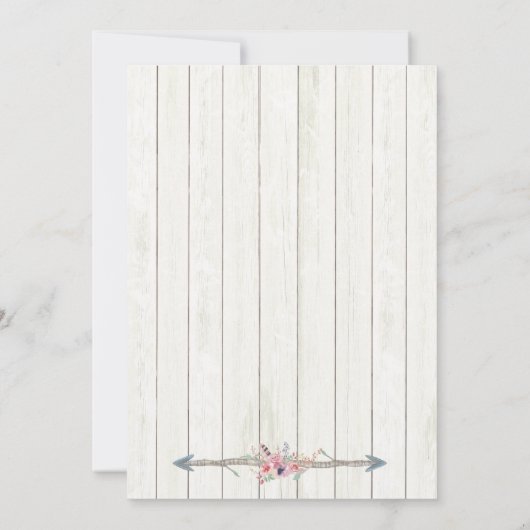 Invitation Boho Bows or Flrows Gender Revevela Party (Dos)