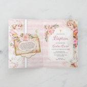 Invitation Boho branché shabby chic angels baptême (Intérieur)