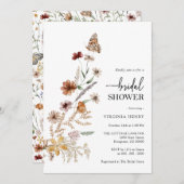 Invitation Boho Bridal Shower (Devant / Derrière)