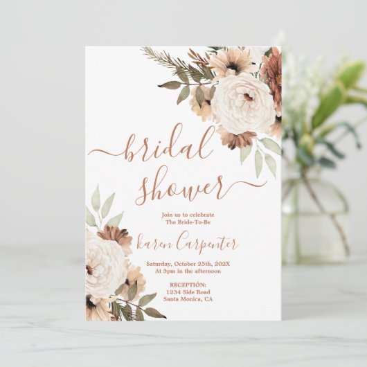 Invitation Boho Bridal Shower (Debout devant)