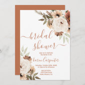 Invitation Boho Bridal Shower (Devant / Derrière)