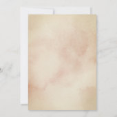 Invitation Boho Brown de fleurs grises neutres (Dos)