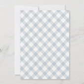 Invitation Boho Bunny Rabbit Blue Boy Baby shower (Dos)