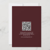 Invitation Boho Burgundy Photo Arch Wedding (Dos)
