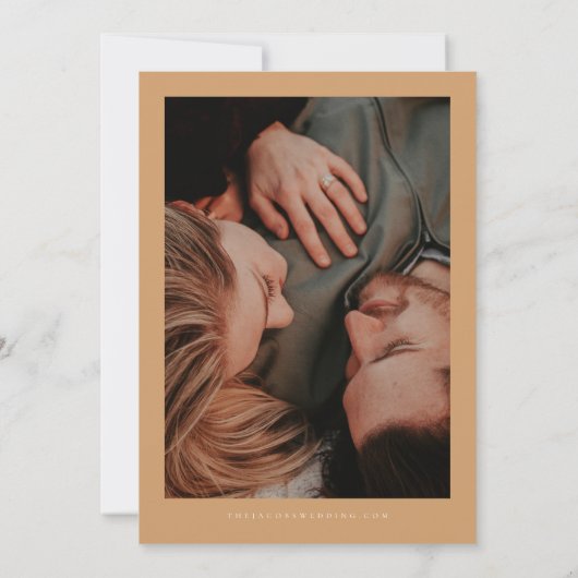 Invitation Boho Burnt Orange Automne Automne Automne Floral P (Dos)