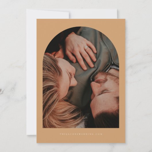 Invitation Boho Burnt Orange Automne Automne Automne Floral P (Dos)