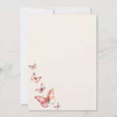 Invitation Boho Butterfly 1er anniversaire (Dos)