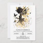 Invitation Boho Butterfly Fairy Anniversaire plaisir (Devant)