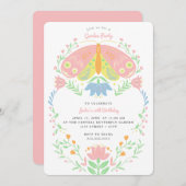 Invitation Boho Butterfly Garden Party Anniversaire Invitatio (Devant / Derrière)