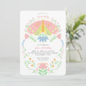 Invitation Boho Butterfly Garden Party Anniversaire Invitatio (Debout devant)