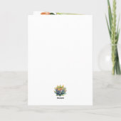 Invitation Boho Cactus Destination Mariage Code QR (Dos)