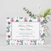 Invitation Boho Cactus, Succulent & Floral - Mariage (Debout devant)