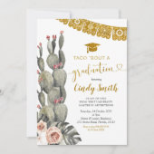Invitation Boho Cactus Taco Bout a Graduation (Devant)