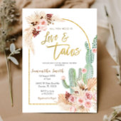 Invitation Boho Cactus Taco sur l'amour Fête des mariées Invi