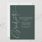 Invitation Boho Calligraphy Arch Two Photo Graduation (Dos)
