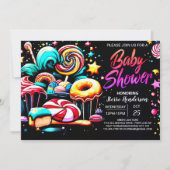Invitation Boho Candy Dreams Baby Shower Modifiable (Devant)
