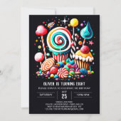 Invitation Boho Candy Dreams Editable Anniversaire (Devant)
