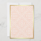 Invitation Boho Caramel or Arabesque Motif musulman Mariage m (Dos)