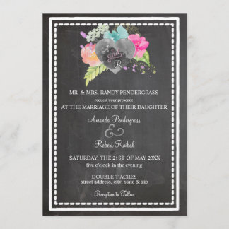 Invitation Boho Chalkboard