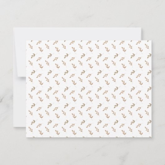 Invitation Boho, Chaussures bébé, de la crèche de (Dos)