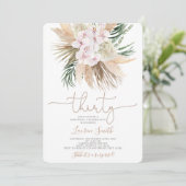 Invitation Boho Chic 30e anniversaire (Debout devant)