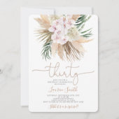 Invitation Boho Chic 30e anniversaire (Devant)