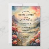 Invitation Boho Chic Aquarelle Fête des mariées Florale (Devant)