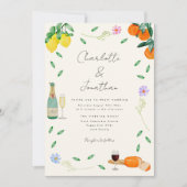 Invitation Boho Chic Aquarelle Rustique Mariage d'été (Devant)