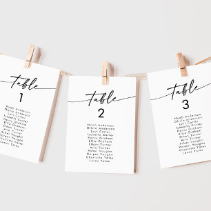 Invitation Boho Chic Black and White Hanging Chart