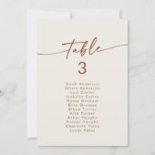 Invitation Boho Chic Bohemian Cream Hanging Seating Chart (Devant)