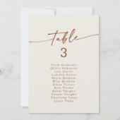 Invitation Boho Chic Bohemian Cream Hanging Seating Chart (Dos)