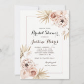 Invitation Boho Chic Bridal Shoe (Devant)