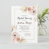 Invitation Boho Chic Bridal Shoe (Debout devant)