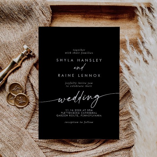Invitation Boho Chic COULEUR Mariage ÉDITABLE